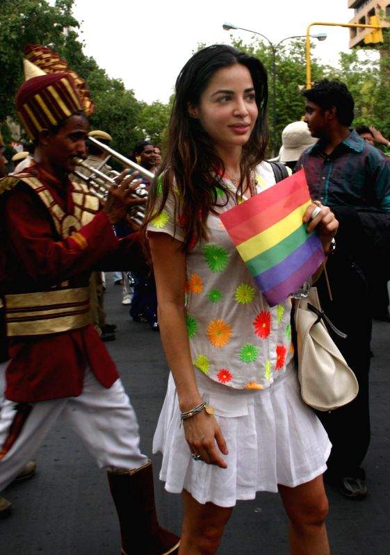 The March by Gays and Lesbians in New Delhi on Sunday 28 June 2009.