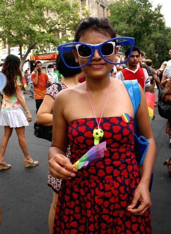 The March by Gays and Lesbians in New Delhi on Sunday 28 June 2009.
