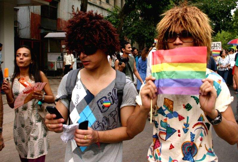 The March by Gays and Lesbians in New Delhi on Sunday 28 June 2009.