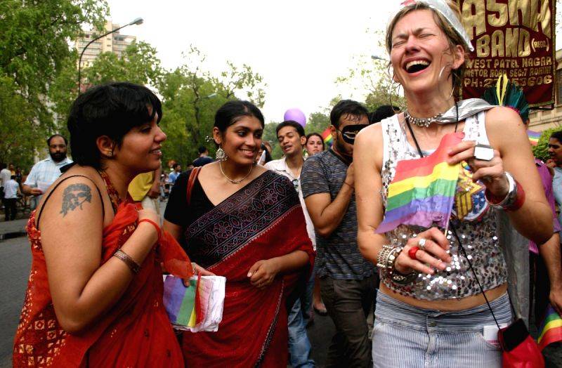 The March by Gays and Lesbians in New Delhi on Sunday 28 June 2009.