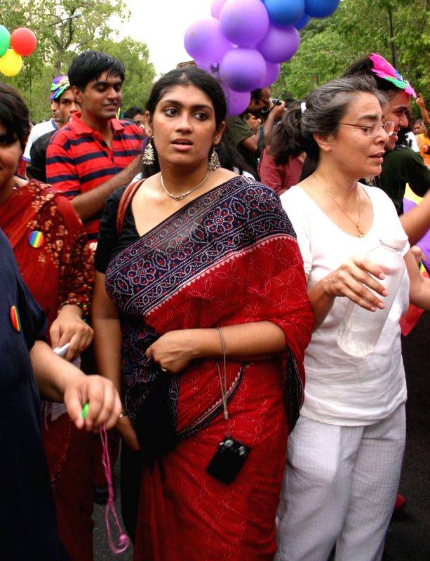 The March by Gays and Lesbians in New Delhi on Sunday 28 June 2009.