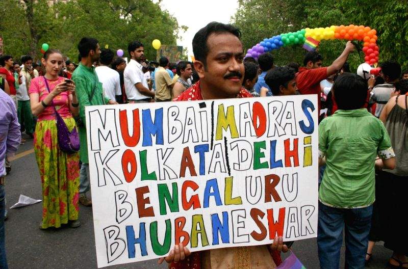 The March by Gays and Lesbians in New Delhi on Sunday 28 June 2009.
