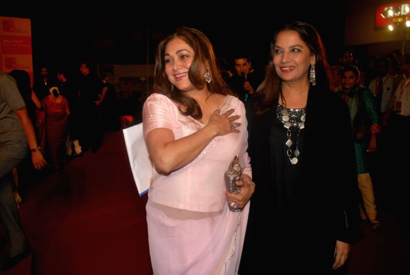 Tina Ambani and Shabana Azmi at Mumbai Academy of Moving Image (MAMI) Opneing Night at Fun Cinema, Andheri.