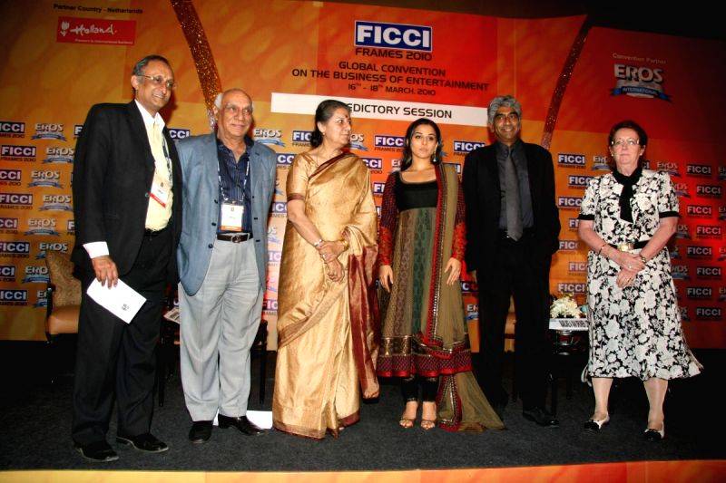 Yash Chopra and Vidya Balan at FICCI frames final day at Rennaisance, Powai.