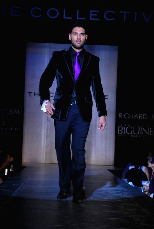 Yuvraj Singh at The Collective Show at Palladium in Mumbai.