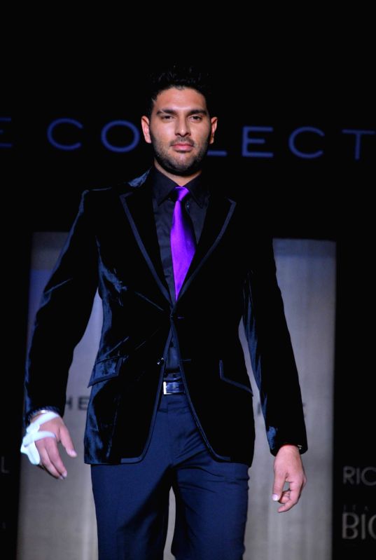 Yuvraj Singh at The Collective Show at Palladium in Mumbai.