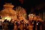 A innovative work of art in a Durga Puja pandal in Kolkata.