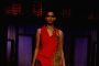 A model showcasing designer Varun Bahl's creation on the ramp at the HDIL India Couture Week in Mumbai Wednesday night.