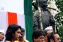 Singer and M.P. Kabir Suman with other singer Nachikata at a rally in Kolkata on Tuesday 21July 09.