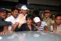 Bollywood superstar Shah Rukh Khan at Mumbai airport after he returned from the US.