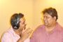 Composer Monty Sharma and Singer Shankar Mahadevan during song recording of an upcoming movie "Mirch".