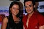 Dinner with Ragini and Alekh from 'Bidaai Sapna Baabul Ka' serial, to promote Star Priwaar at Kandivli, in Mumbai.