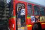 Emran Hashmi and Prachi Desai travel by bus to promote their film "Once upon a time in Mumbai" at Churchgate.