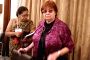 Film director of Hungury Martha Meszaros in a press meet at 15th Kolkata Film Festival at Nandan on Wednesday.