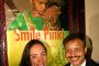 Filmmaker Megan Mylan and Dr Subodh at the Premier Remier of the film ''Smile Pinki'' at PVR Plaza, in New Delhi on Thrusday 08th Oct 09. [Photo: IANS]