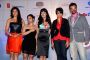 Isha Koppikar, Divya Dutta, Celina Jaitley, Gul Panag and Javed Jaffrey at Hello Darling film music launch.