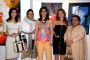 Meghna Oberoi, Bina Aziz and Shola Carletti at The 'Hang' instrument is made in Switzerland.