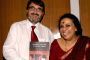 New Delhi,11 July 2009- Writers Richard Allen and Ira Bhaskar with their book ''Islamicate Cultures of Bombay Cinema'',in New Delhi on Saturday-IANS:Photo