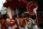 Popularly known as Lord Ganesh's wife,Kalabou is being taken to the Ghat for bathing which is a popular ritual in Durga puja.