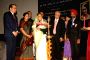 President Pratibha Devisingh Patil launching ''flexi-learning platform'' at the Silver Jubille Celebration of Indira Gandhi National Open University in New Delhi on Thursday also in photo HRD Ministers Kapil Sibal and D. Purandeswari, planning commission member Dr Narendra Jadhav and vice-chancellor V N Rajasekharan Pillai
