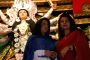Poonam Dhilon at the inauguration of Durga puja at North Kolkata on Thursday 24th Sept 09.