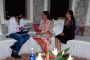 Rishi, Hema Malini, Esha Deol and Turkish actress Meltem Cumbul on the sets of Tell Me O Khuda at Filmcity.