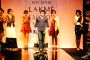 A model walks the runway in an Viia design at the Lakme Fashion Week.