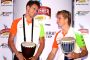 Sahara Force India drivers Adrian Sutil and Nico Hulkenberg at a press meet