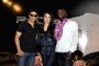 Shahrukh Khan, Akon & Kareena Kapoor pose at a press conference of their forthcoming movie Ra.One held in Mumbai today. Singer Akon is in Mumbai to record a song for Ra.One.