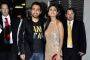 Shilpa Shetty with Raj Kundra at her 'Royalty' restaurant opening, Bandra.