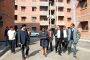 South African Deputy Housing Minister Zoliswa Kota-Fredericks (fifth from right) at a low-cost housing scheme being implemented by the Delhi State Infrastructure and Industrial Development Corporation.