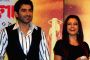 Tollywood actors Jeet and Koel unveiling of the new Trophy of Anandalok Purashkar 2009 at a function in Kolkata on 15th oct 09.