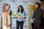 TV actress Smriti Irani at the launch of web portal glagna.com at Vile Parle in Mumbai.