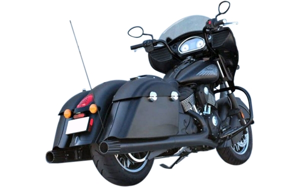thumbnail image 2 of Matte Black Rear View Mirrors Fit Indian Chieftain Dark Horse 2016-2024 Scout 2 of 6