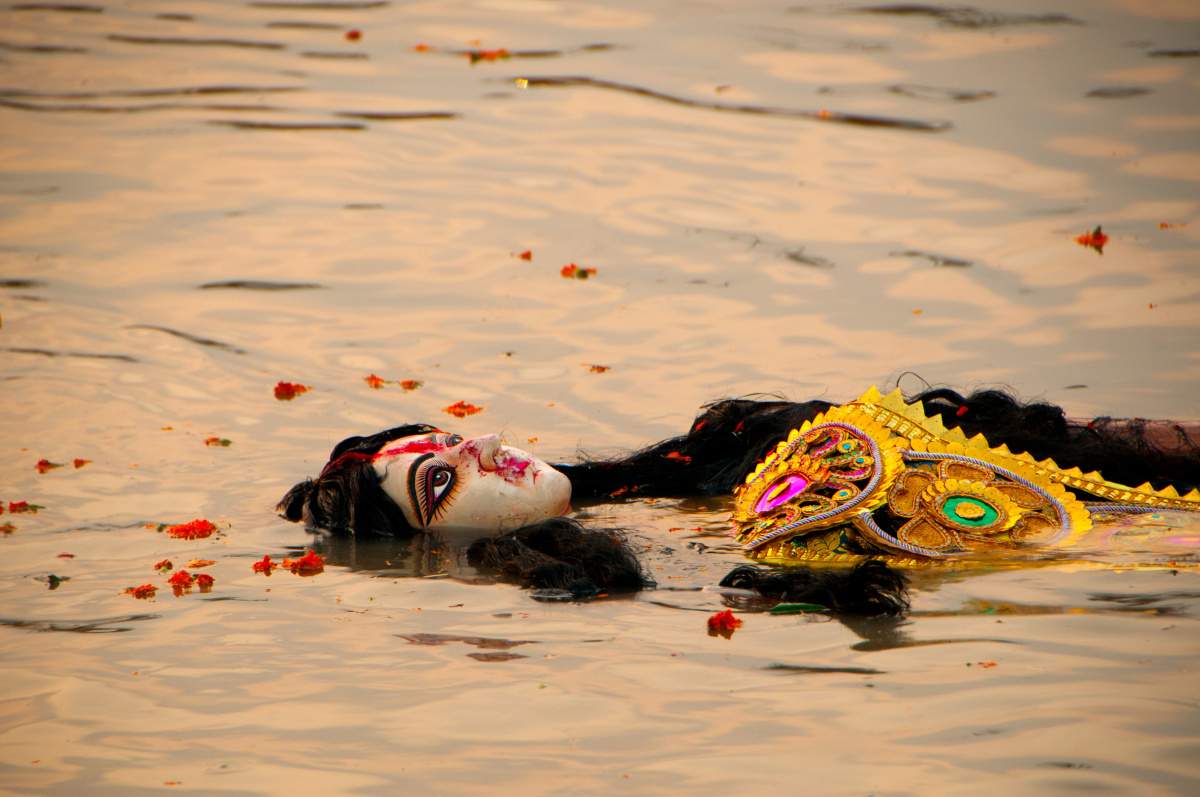 Ceremonial Immersion of the Durga Idol on Vijayadashami