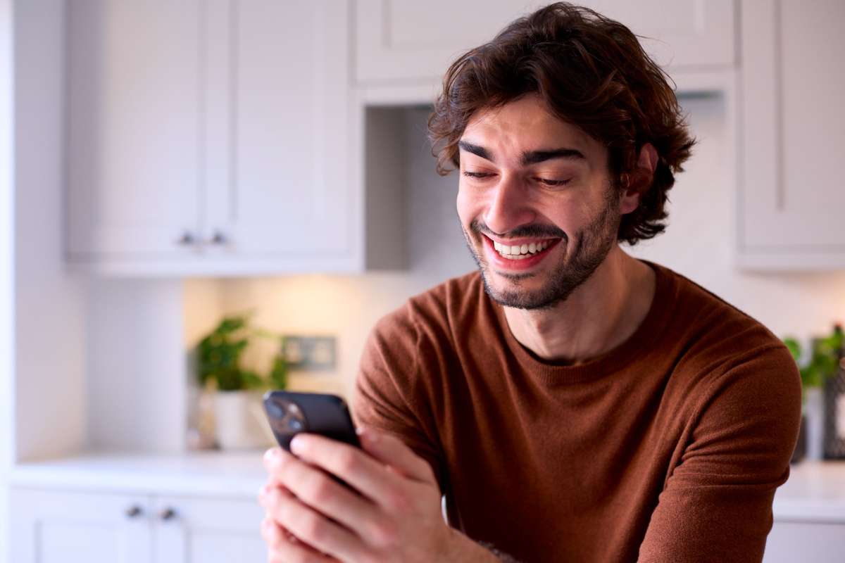Man Using a Mobile Phone