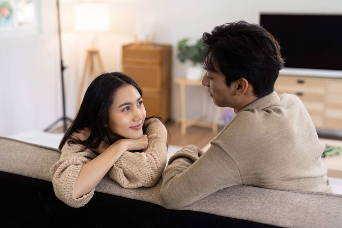 Young Couple Sharing a Romantic Moment