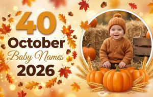 40 October Baby Names 2026