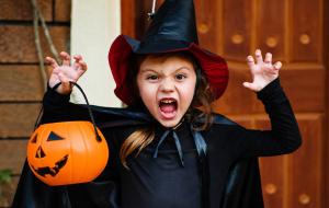 Baby Girl in a Halloween Costume