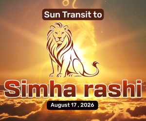 Sun Transit in Simha Rashi 2026 – The Lion’s Energy Awakens Power