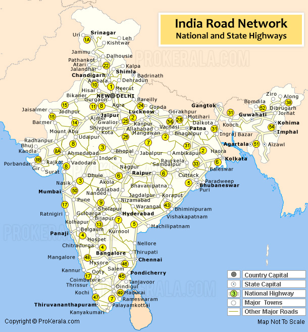 India Road Map India Road Network Road Map Of India With National India Road Map India Road Network Road Map Of India With National