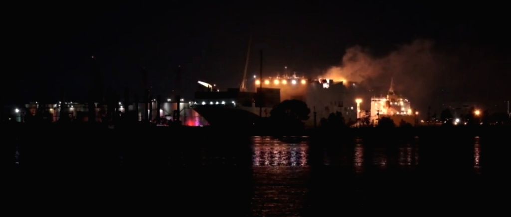 2 firefighters dead, 5 injured while battling cargo ship blaze in New ...