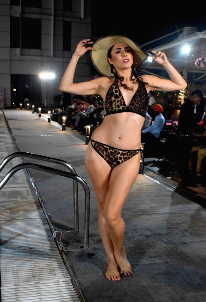 A model wearing twopiece during the Aqua Divine Swimwear Fashion Show