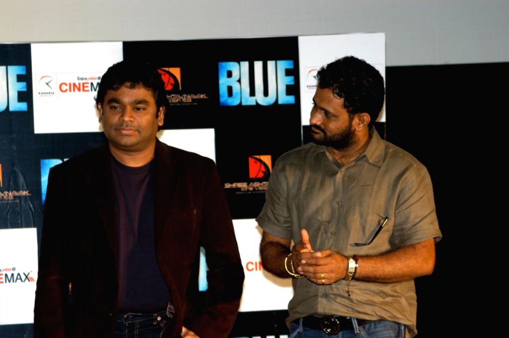A R Rahman and Resul Pookutty at Blue film music preview at Cinemax.