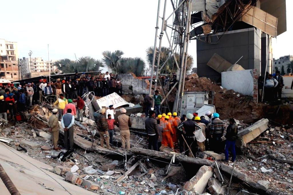Ndff Rescue Three-storey building collapses in Punjab, rescue operations underway