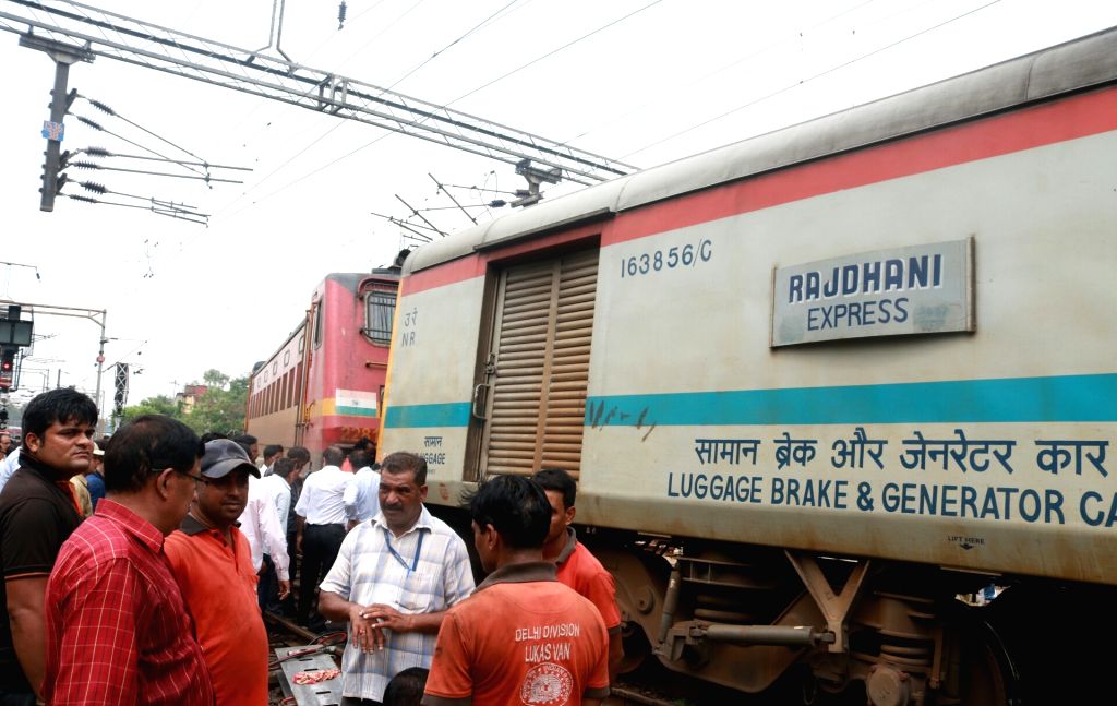 Two coaches of Rajdhani Express derail