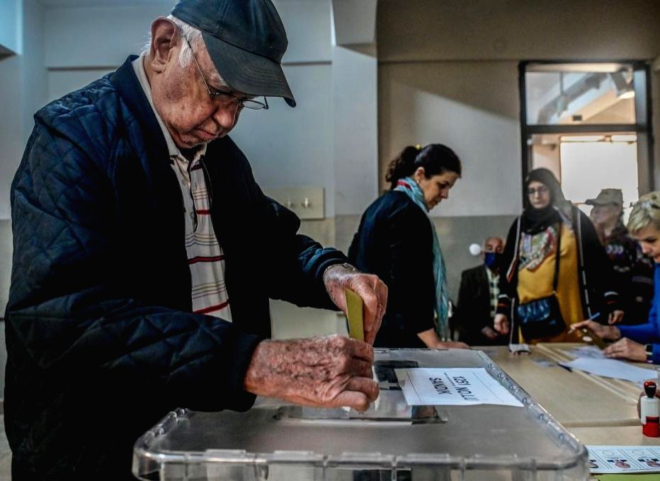 Polling Ballet A voter casts his ballot at a polling station in Istanbul