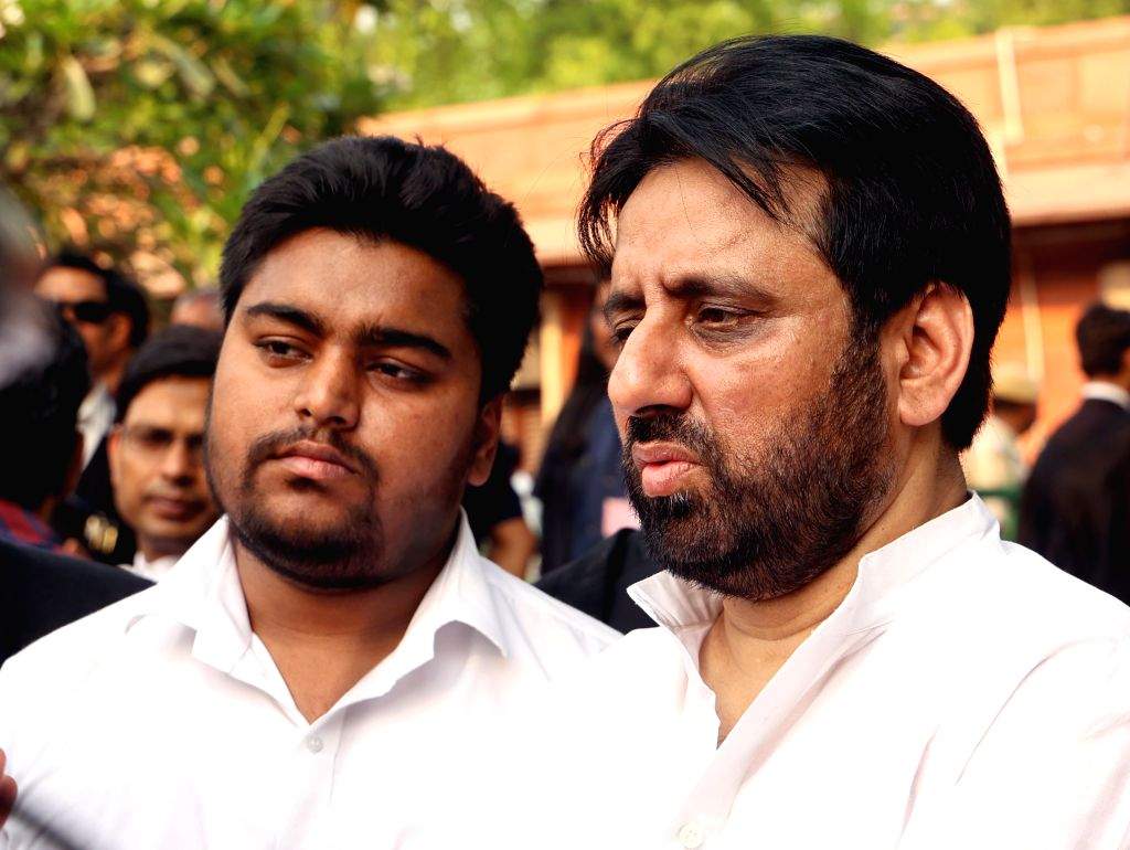 Aam Aadmi Party (AAP) MLA Amanatullah Khan at Supreme court premises