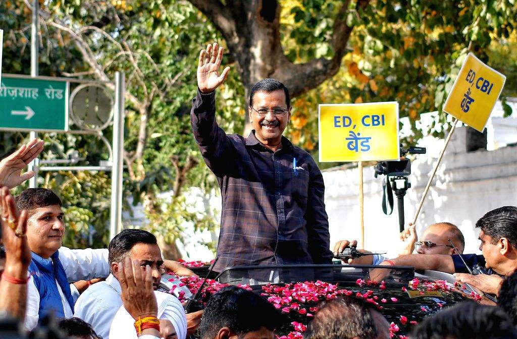 AAP celebrate Kejriwal's acquittal