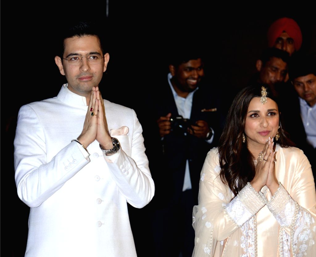 New Delhi: AAP leader Raghav Chadha and his fiance and Bollywood ...